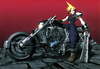 Final fantasy vii cloud motorcycle wallpaper